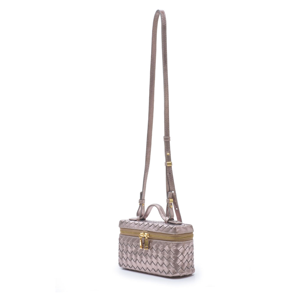 bolsa m|s box onix em couro trancado com ziper dourado-2